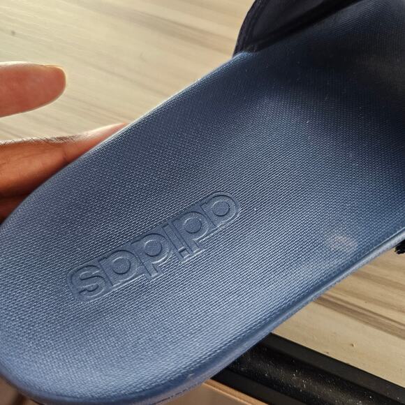 Adidas Adilette Blue Comfort Slides Size 6 - Picture 9 of 9